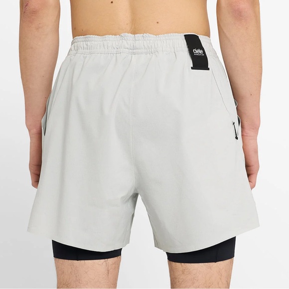 Ciele NEW WRKShort - Light Grey men's short Size Small - Picture 3 of 9